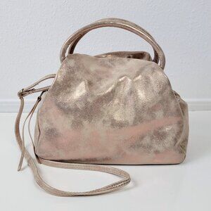 Hobo DARLING Leather Purse Satchel Metallic
